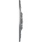 Ekena Millwork Ashley Ceiling Medallion (Fits Canopies up to 4 3/4"), 23 7/8"OD x 4"ID x 2 1/8"P, Platinum CM23ASPLS - alternate 2
